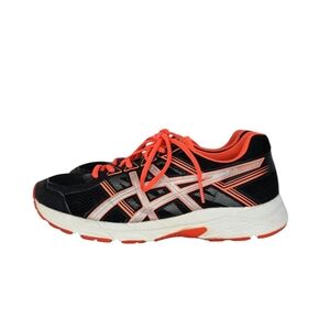 Asics Women's Gel-Contend 4 T765N  Black Coral Athletic Running Shoes Size 9.5